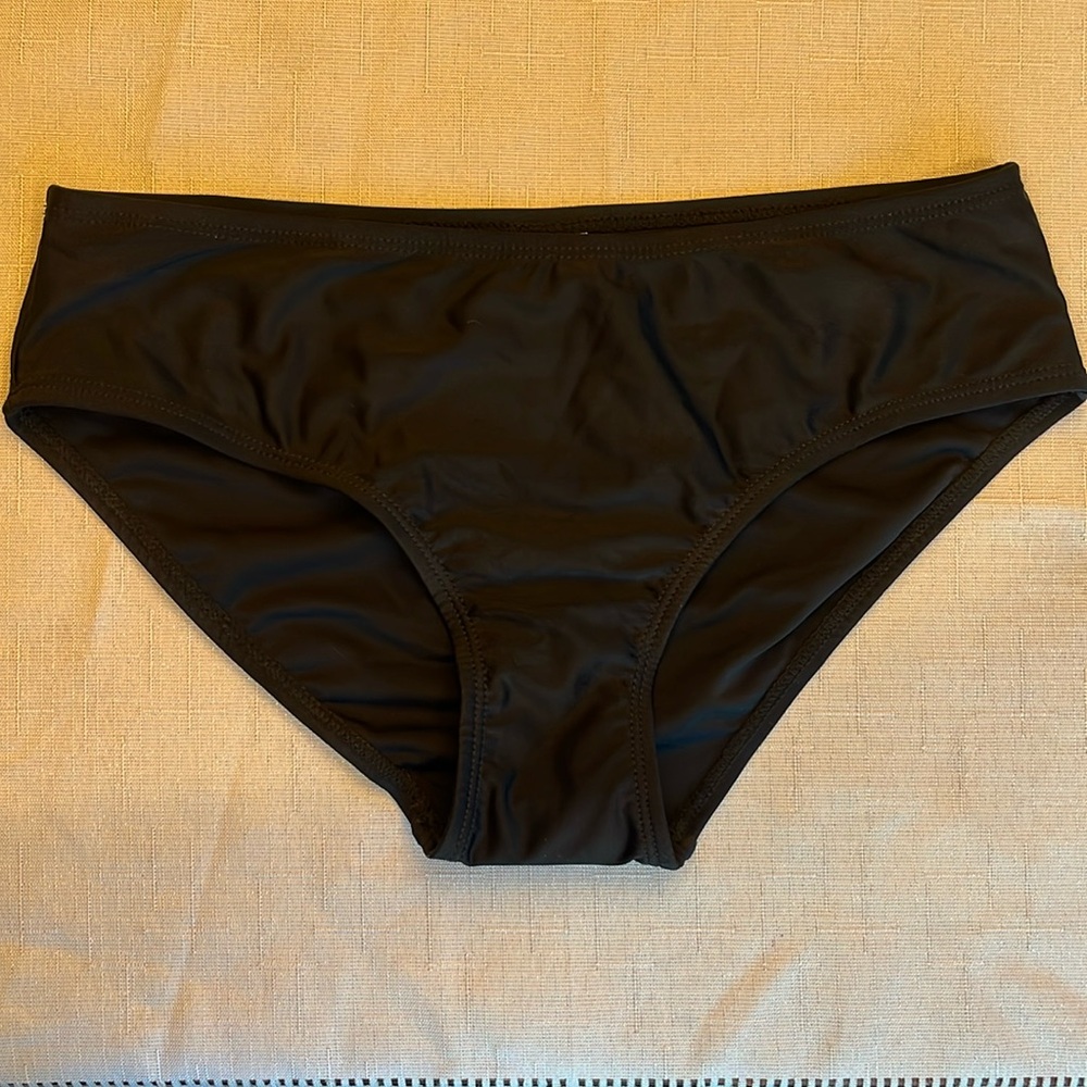 Black bathing swim suit bottom. NWOT